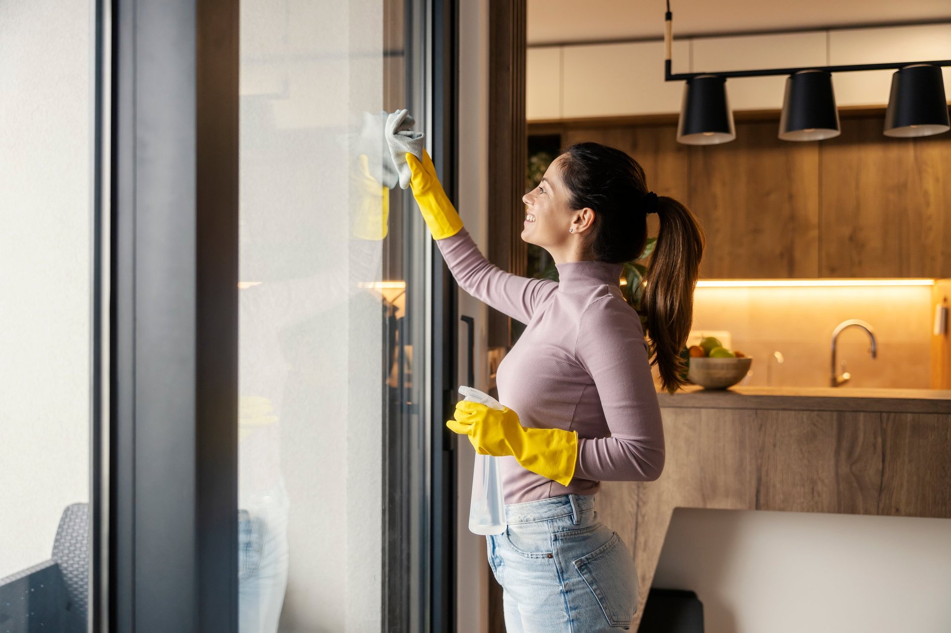 Clean sparkling windows